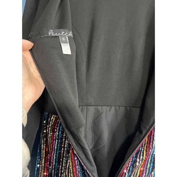 Hutch Black and Sequin NYE Dress Size 8 - Picture 9 of 10